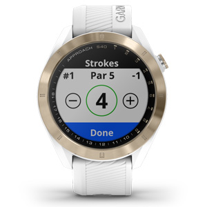 ガーミンゴルフナビ GPS Approach S40 White Garmin Approach® S40 | GPS golf watch w/ touchscreen