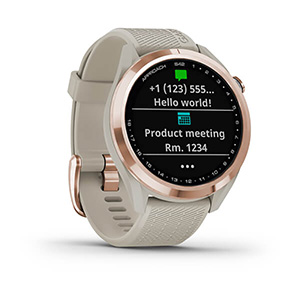 Garmin Approach S42 GPS Golf Watch - Rose Gold with Light Sand