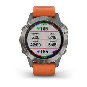 Garmin Fenix 6 Pro Multisport GPS Watch - Sapphire - Titanium with