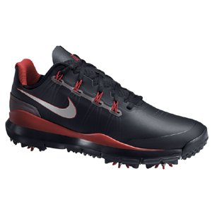 Nike Golf Shoes - Black/Red/Metallic Grey at InTheHoleGolf.com