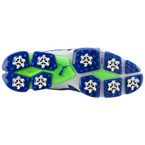 Puma Titan Tour Ignite Golf Shoes - White/Blue/Green Gecko  display picture 1