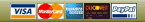 Visa, MasterCard, American Express, Discover