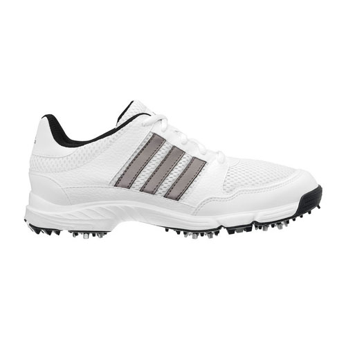 Adidas Tech Response 4.0 Junior Golf Shoes - White/Dark Silver at ...