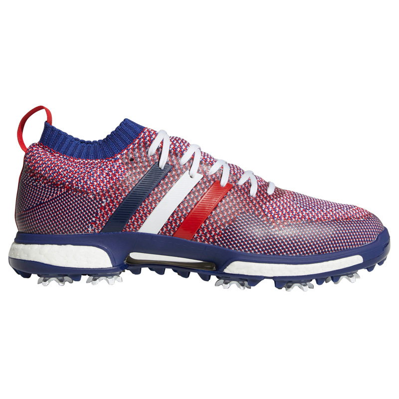 2018 Adidas Tour 360 Knit Golf Shoes - Red/White/Blue
