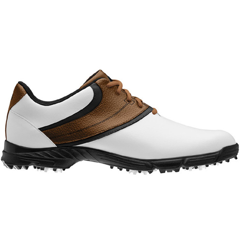 Adidas 2012 Traxion Saddle Mens Golf Shoes - White/Malt/Black at ...