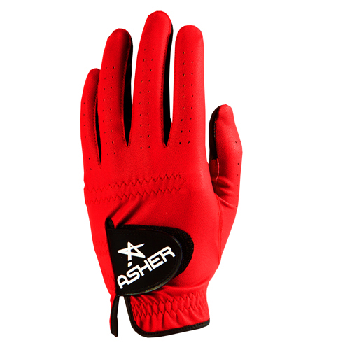 Asher Chuck Golf Glove Hero Red at