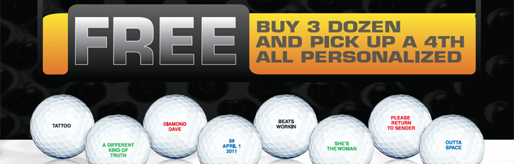 Bridgestone Golf Balls - Personalized at InTheHoleGolf.com