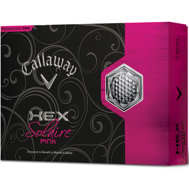 Callaway HEX Solaire Golf Balls (1 Dozen) Pink at