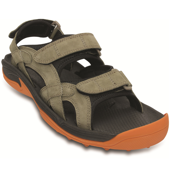  Crocs  XTG LoPro Golf Sandal  Mens  Walnut Pumpkin at 