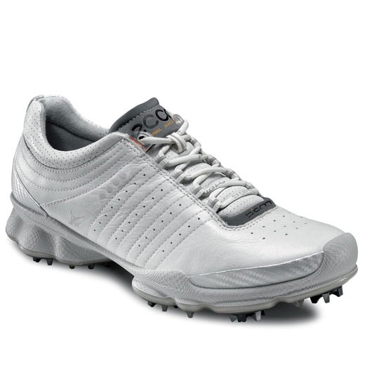 Ecco Biom Hydromax Golf Shoes - Womens White/Concrete at InTheHoleGolf.com