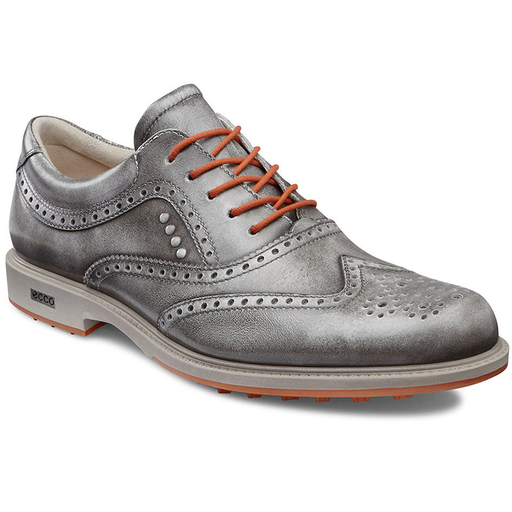 enkelt gang Ruin Minister Ecco Tour Hybrid Wingtip Golf Shoes - Mens Grey/Orange at InTheHoleGolf.com
