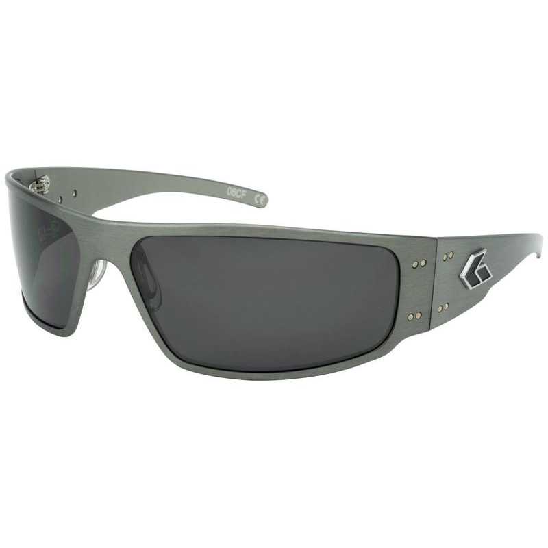 Gatorz Magnum Sunglasses - Gunmetal Frame/Smoke Polarized Lens at