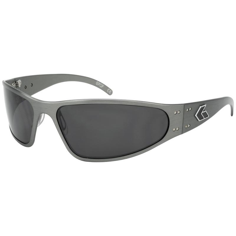 Gatorz Wraptor Sunglasses - Gunmetal/Smoke Polarized Lens at