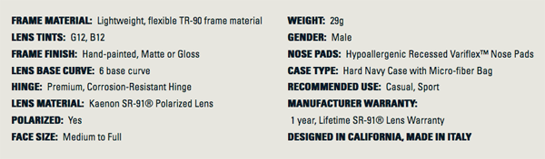 Kaenon Leadbetter Polarized Sunglasses