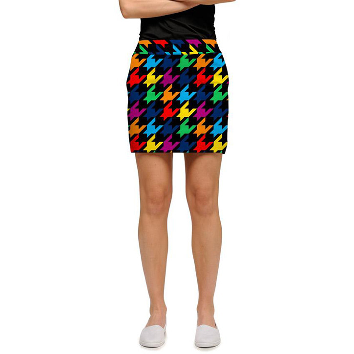 Loudmouth Golf Skort Razzle Dazzle Black at