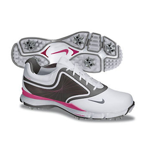 Nike 2013 Lunar Links Shoes - Womens White/Grey/Pink at InTheHoleGolf.com