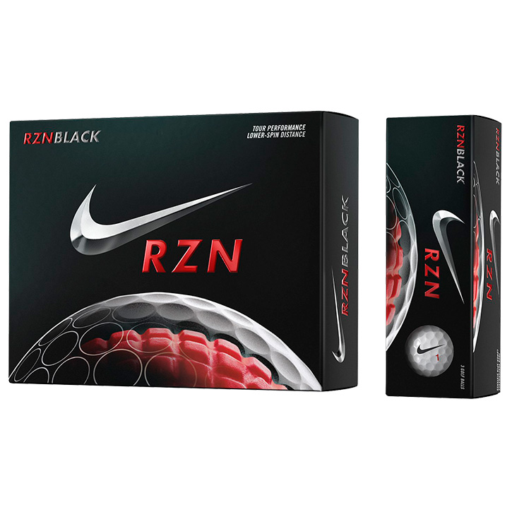Nike RZN Black Golf Balls (1 Dozen) InTheHoleGolf.com