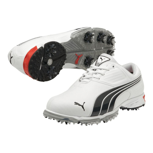 Puma Spark Sport Golf Shoe - Mens White/Black/Fiery Red at ...