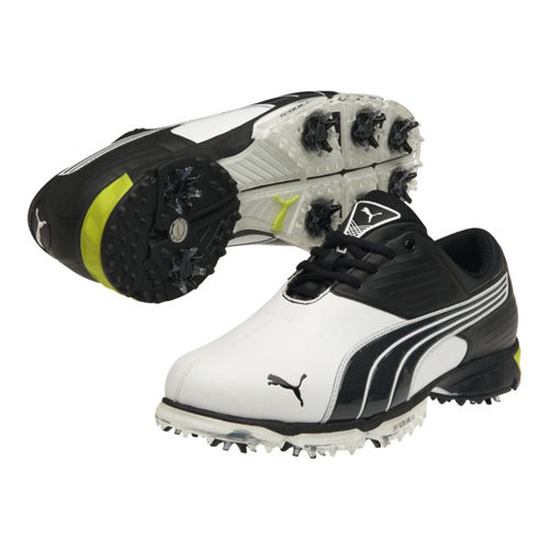 Puma Spark Sport Golf Shoe - Mens White/Black/Lime Punch at ...