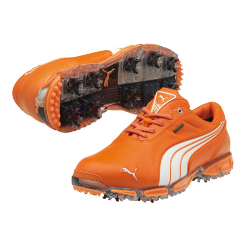 puma orange golf shoes