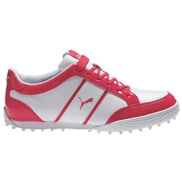Puma MonoLite Cat Womens Golf Shoes White/Raspberry at