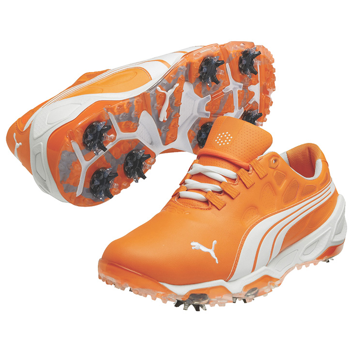 Puma Biofusion Golf Shoes - Mens Orange/White at InTheHoleGolf.com