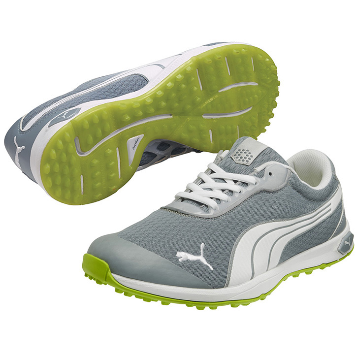Puma Biofusion Spikeless Mesh Mens Golf Shoes - White/Green at ...