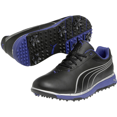 Puma Faas Trac Golf Shoes - Mens Black/Silver/Surf the Web at ...