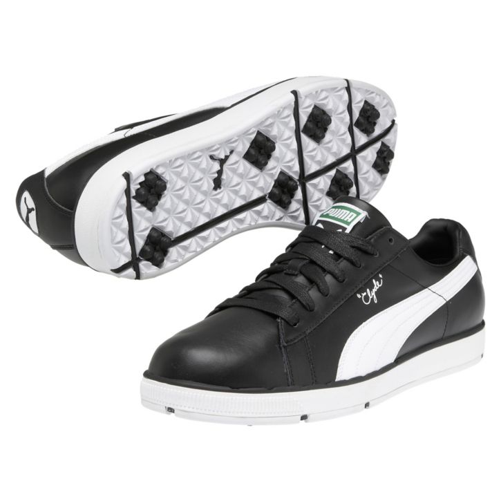 Puma PG Clyde Golf Shoes - Black/White 