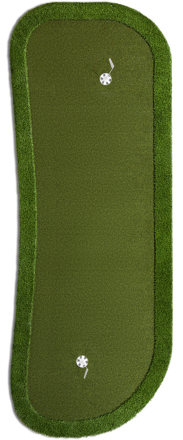 pureputt portable indoor outdoor putting green with hazards 13x5