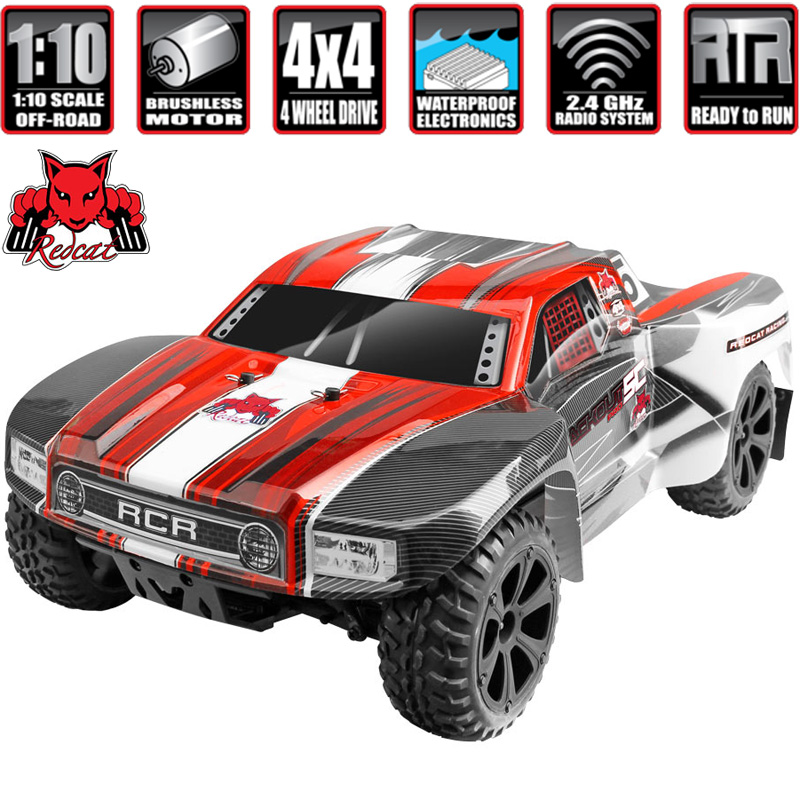 Blue Redcat Racing Blackout SC PRO 1/10 Scale Brushless Electric Short Course Truck with Waterproof Electronics Vehicle
