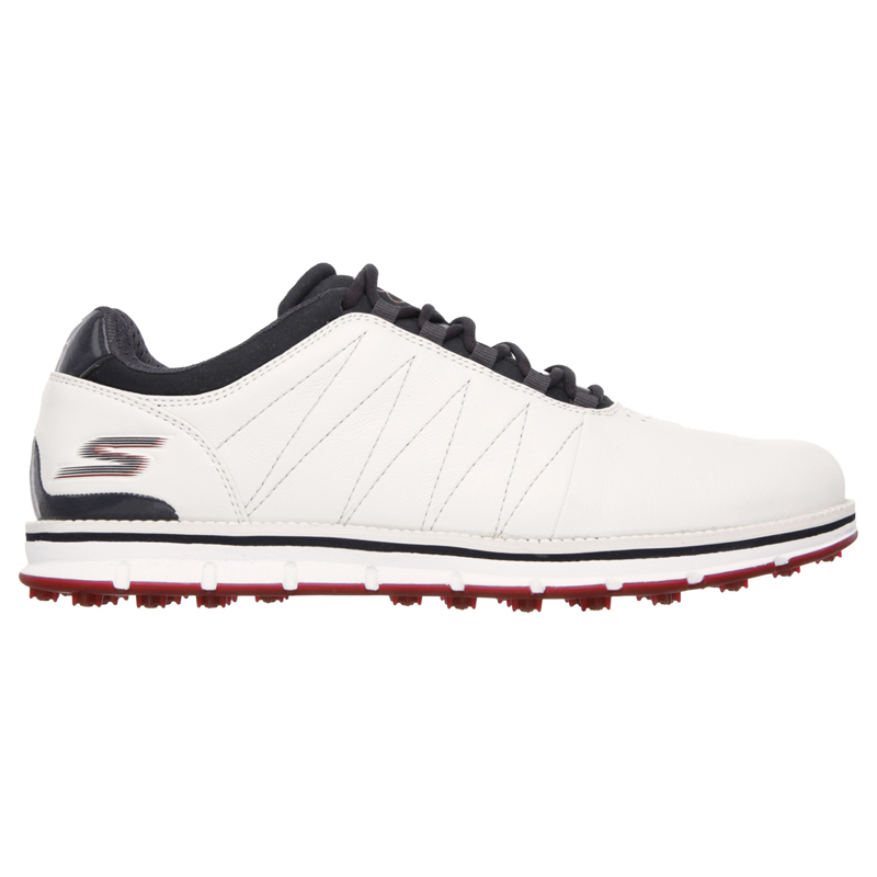 Skechers GO Elite Golf Shoes White/Navy/Red at InTheHoleGolf.com