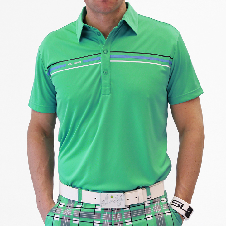 Sligo Gerrard Golf Shirt - Paris Green at InTheHoleGolf.com