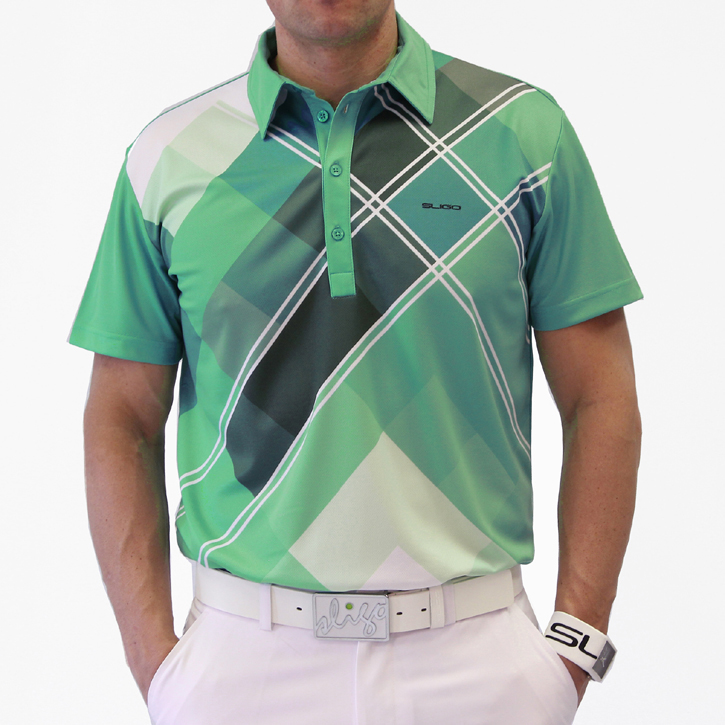 Sligo Massey Golf Shirt - Paris Green at InTheHoleGolf.com
