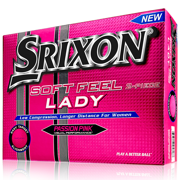 Srixon Soft Feel Lady Golf Balls (1 Dozen) Passion Pink at 