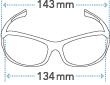 Tifosi Czar Sunglass Dimensions