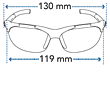 Tifosi Czar Sunglass Dimensions