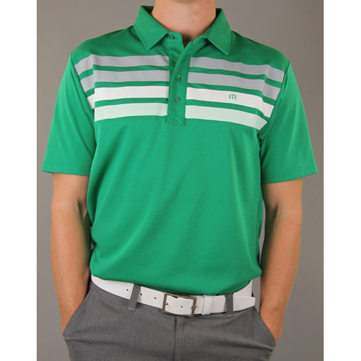 Travis Mathew Wilson Golf Shirt - Jolly Green at InTheHoleGolf.com