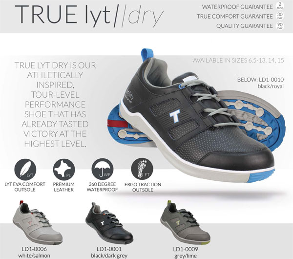 true linkswear true lyt dry golf shoes