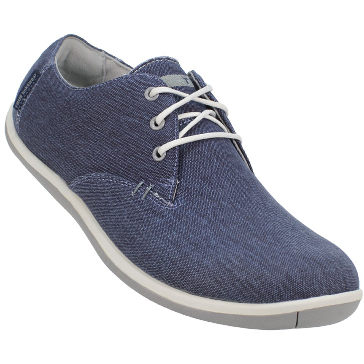True Linkswear True Oxford Canvas Golf Shoes - Navy/New White at ...