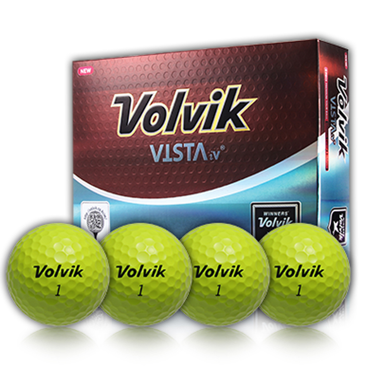 Volvik Vista iV Golf Balls Yellow (1 Dozen) at