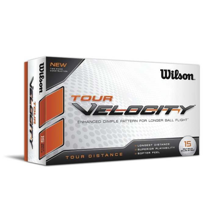 Wilson Tour Velocity Distance Golf Balls (15 Ball Pack) at